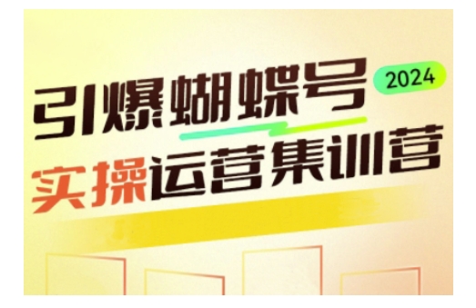 引爆蝴蝶号实操运营，助力你深度掌握蝴蝶号运营，实现高效实操，开启流量变现之路-优知识