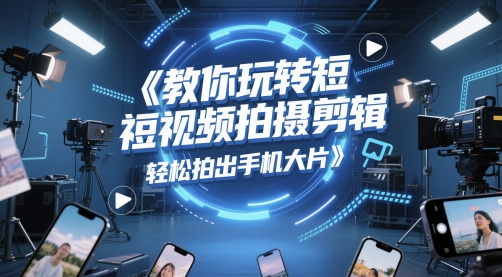 教大家轻松玩短视频拍摄剪辑，轻轻松松拍出来手机大片-优知识
