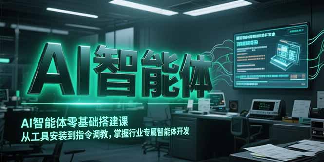 AI智能体零基础搭建课，从工具安装到指令调教，掌握行业专属智能体开发…-优知识